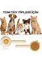 Cat Dog Hair Collection and Combing Brush with Automatic Cleaning Button, Ear-Shaped Brush - 2
