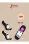 2 Pairs of Black Tulle Patterned Women's Ballerina Flats, High Quality - 2