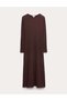 Pliseli Midaxi Jersey Elbise - 6