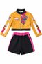 Demon Slayers K-Pop Character Rumi Netflix Series Cosplay Leather Jacket Skirt 2 Piece Costume 11-12 Years Old - 2