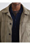 Comfortable Fit Shirt Collar Suede Men's Coat - 5