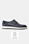 Men's Dark Blue Genuine Natural Leather Eva Sole Loafer Shoes, Size 39-45
