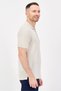 Men Sportswear Fit Short Sleeve Outdoor Polo Shirt, Beige - 2