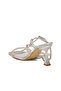 655485 Z Silver Snake Women's Heeled Shoes - 4