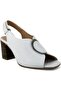 2108518Y Women's Genuine Leather Summer Heeled Shoes - 2