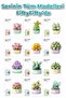 Panlos Micro Block Plant Series 1253 Flower Bouquet 252 Pieces Toy Building Set Ffp-1253 - 3