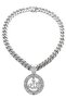 Y2k rich iced out allah word chain necklace - 3