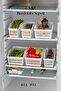 6-Piece Refrigerator Organizer Organizer Multi-Purpose Cabinet Organizer White 12X30X14 cm