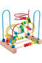 Wooden Bead Maze Roller Coaster Toy for Toddlers