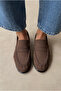 Women's Ballet Flats Brown Suede - 2