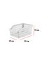 6-Piece Refrigerator Organizer Organizer Multi-Purpose Cabinet Organizer White 12X30X14 cm - 4
