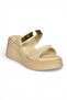 Y973518509 Beige Thick Soled Women's Slippers - 5