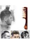 Wide-Tooth Hair Styling Comb Suitable for Professional and Home Use, Amber Color Retro Comb - 2