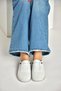 Y555024103 White Genuine Leather Comfort Orthopedic Sole Women's Shoes - 3