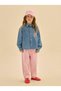 Girl's Cotton Blue Shirt and Pink Pants Set - Stylish Set with Pockets and Buttons