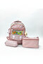 Relaxion 3-Piece Set with Accessories Children's Primary School Bag Backpack with Pen Holder and Lunch Bag 1940