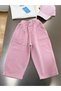 Girl's Cotton Blue Shirt and Pink Pants Set - Stylish Set with Pockets and Buttons - 3