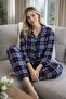 Women's Pajama Set with Buttons on the Hem, Lycra Viscose Fabric - 2