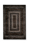 Mosso Green Theme Floral and Cheetah Figure Patterned Woven Base Modern Decorative Carpet Mosso3222