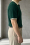 Old Money Premium Short Sleeve Men's Polo Collar Knitwear T-Shirt - 4