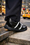 Rodya Black Men's Leather Shoes - 7