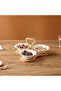 3PCS Porcelain Serving Bowls w Bamboo Stand – 15cm White Snack & Condiment Set for Daily Use - 2