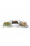 Serving Bowl Set – 3PCS Square 14cm Porcelain & New Bone China Bowls with Metal Stand - 2