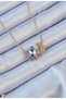 316L Gold Color Steel Chain Zircon Stone Flower Necklace - 3