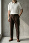 Old Money Premium Short Sleeve Men's Polo Collar Knitwear T-Shirt - 3