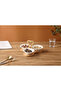 3PCS Porcelain Serving Bowls w Bamboo Stand – 15cm White Snack & Condiment Set for Daily Use - 3