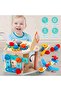 Wooden Whack-A-Mole Pull Along Car with Hammer Toy - 3