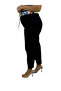 Plus Size Mom Belted High Waist Women's Pants - 4