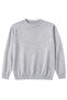 Men's Large Size Gray Crew Neck Knit Sweater 5Xl-6Xl-7Xl-8Xl - 5