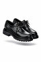 Sante Black Men's Leather Shoes - 6
