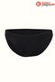 2123 Premium Women's Black 100% Cotton Comfortable Low Waist Bikini Slip Panties 1 Piece - 2