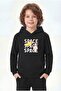 3-Piece Kangaroo Pocket Hooded Detailed Printed Boys' Sweatshirt with 3 Pockets - 2