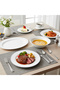 ARIA White 32-Pc Bone China Dinnerware Set|Plates,Bowls,Cups Kitchen|Perfect for 6 Persons - 4