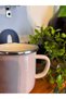 Enamel Mug 9 cm Thick Edged, Pastel Color Camping Cup-Large Size- - 6