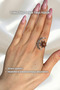 Natural Stone Vintage Ring Sun of the Moon Design - 2