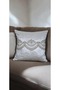 Velvet Lace Embroidered Decorative Throw Pillow Cover 43X43Cm - 3