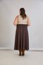 Elegant Solid Color Soft No Show Unlined Comfortable Cut Sports Flared Plus Size Women's Skirt - 3