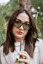 Tf Leopard Frame Green Glass Sunglasses