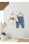 Punch Embroidered Children's Baby Set 100% Cotton Combed Cotton - Comfortable for Daily Wear - 5