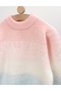 Pulover Mohair Sweet You, corai-alb-bleu - 2