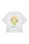 Unisex Oversize Casablanca Sun Airplane Printed Boxy Fit Thick Fabric (240Gsm) T-Shirt - 2