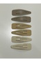 3 Pairs of Pastel Tone Large Size Snap-Ons