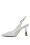 Elit Pm450 K3028T Women's Classic Heeled Shoes Silver - 3