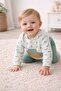 Dino Embossed Printed Baby Boy Set with Pocket Detail - 2