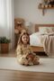 Girl's Pajama Set Yellow Color Teddy Bear Patterned Cotton Long Sleeve - 5