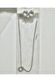 Zircon Stone Waterway Square Form Necklace Earrings Jewelry Set - 2
